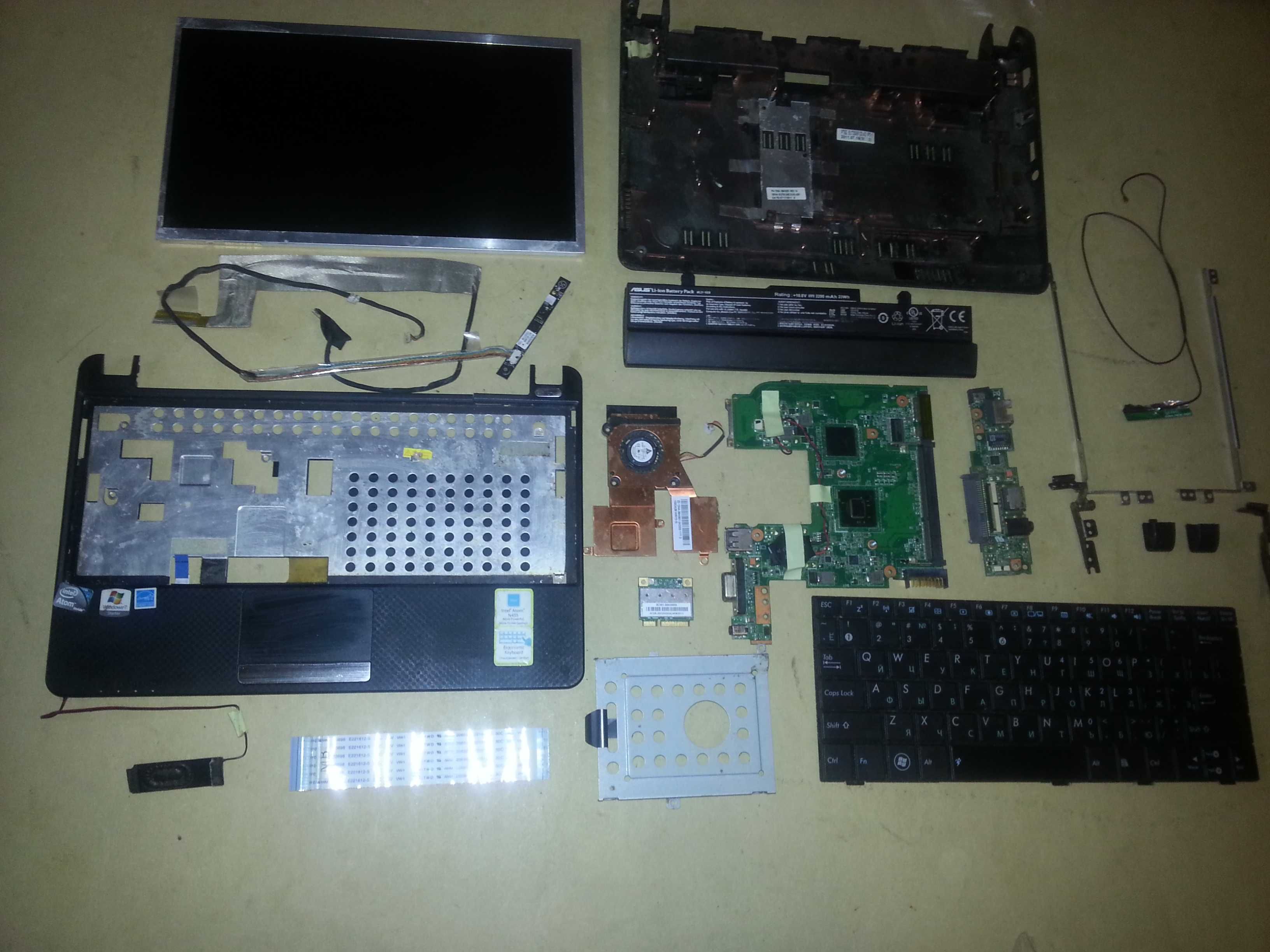 Нетбук ASUS Eee PC 1001PXD  разбор