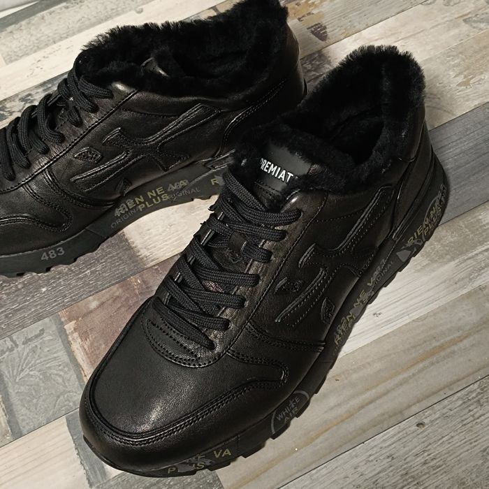 Шкіряні зимові чоловічі кросівки Premiata оригінал