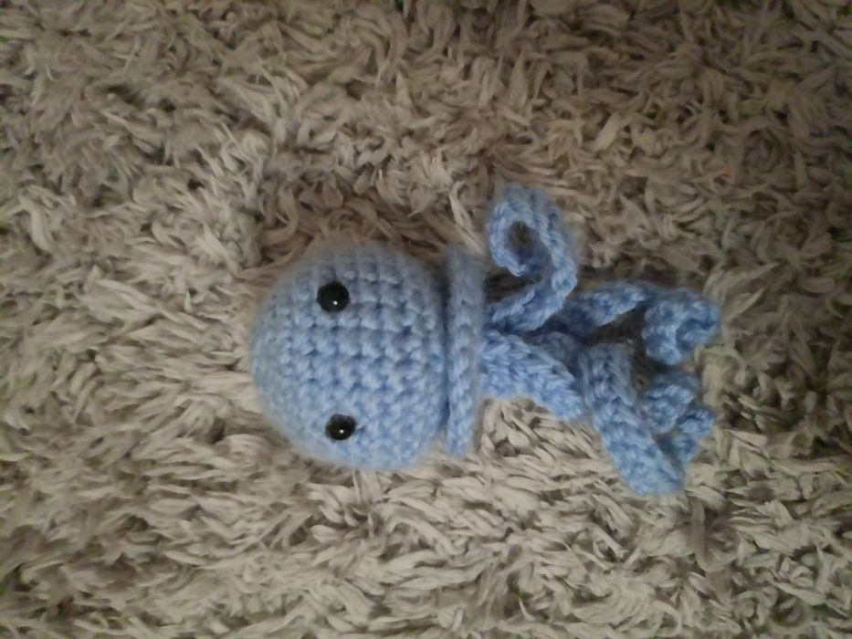 Pluszak ośmiornica szydełko