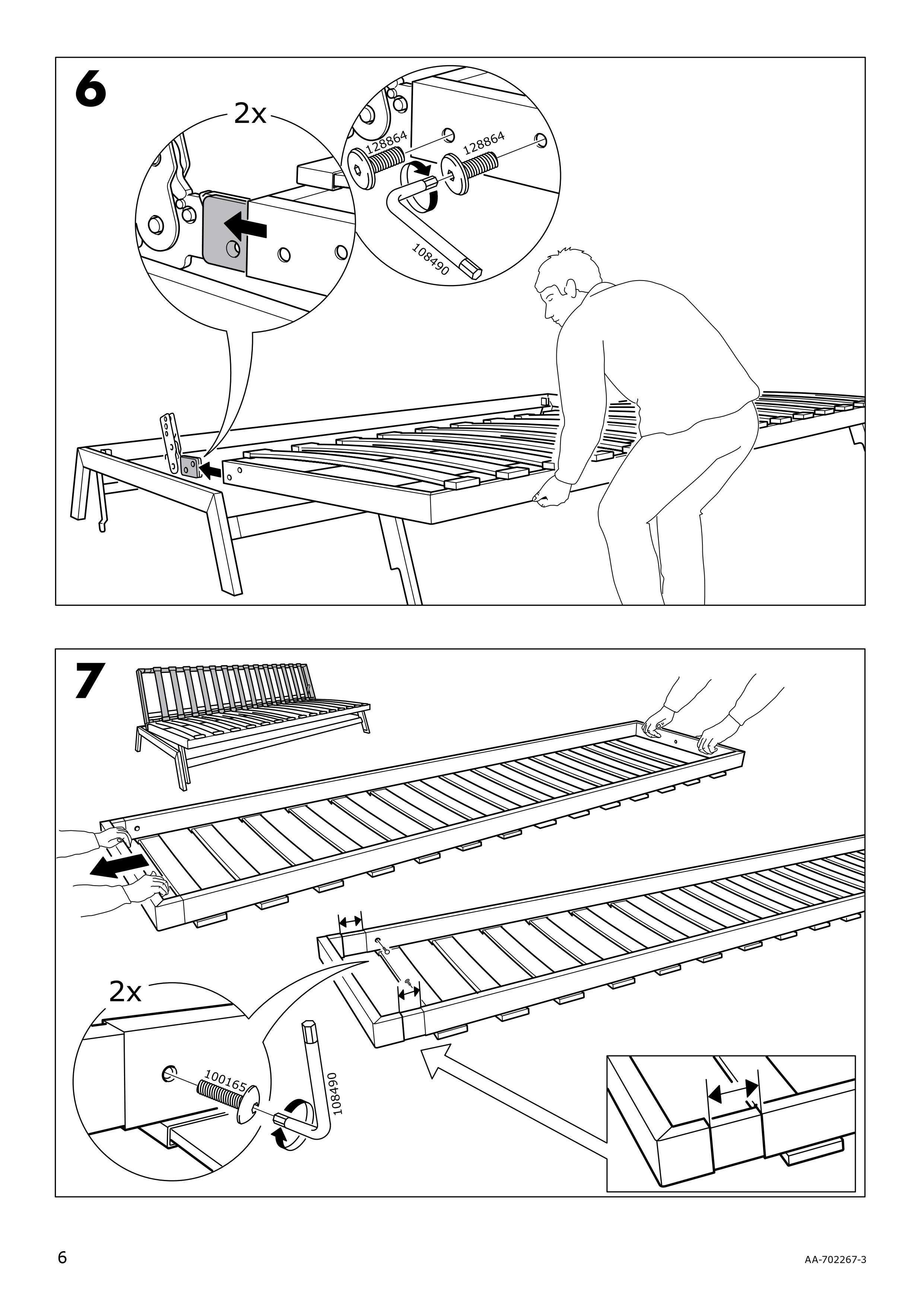 Sofa rozkładana 3-osobowa IKEA KARLABY