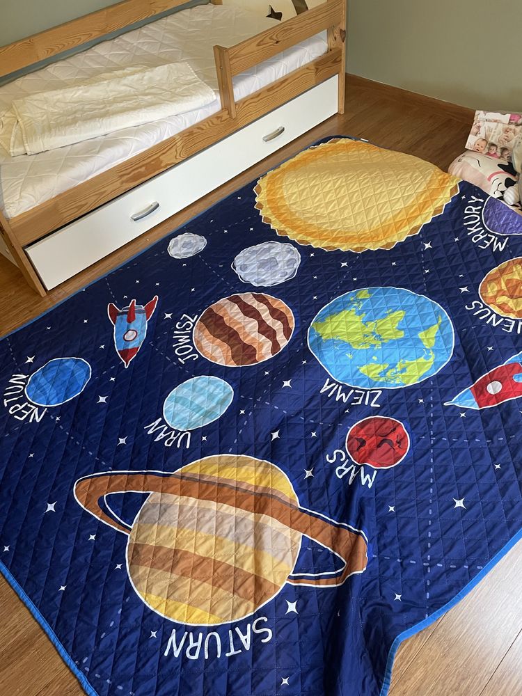 Lozko dzieciece 80x160 z materacem  i dodatkami