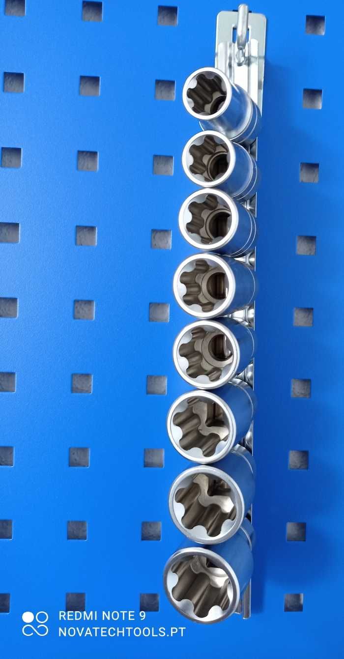 CONJUNTO DE SOQUETES TORX PLUS – 1/2"", 8 UNID.