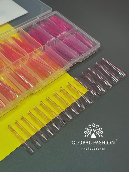 Верхні форми для нарощєння для френчу та кольорові