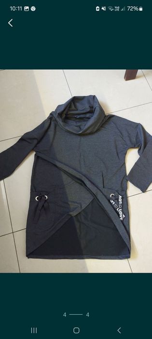 Lekki sweterek damski grafitowy