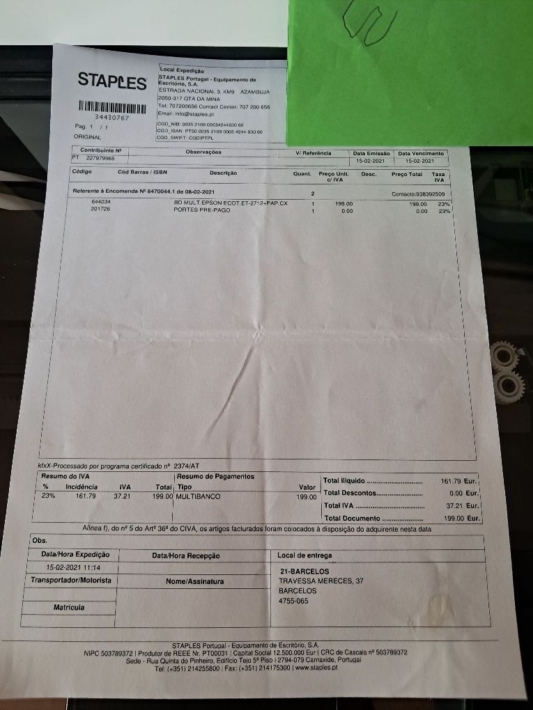 25€ Vendo fotocopiadora avariada