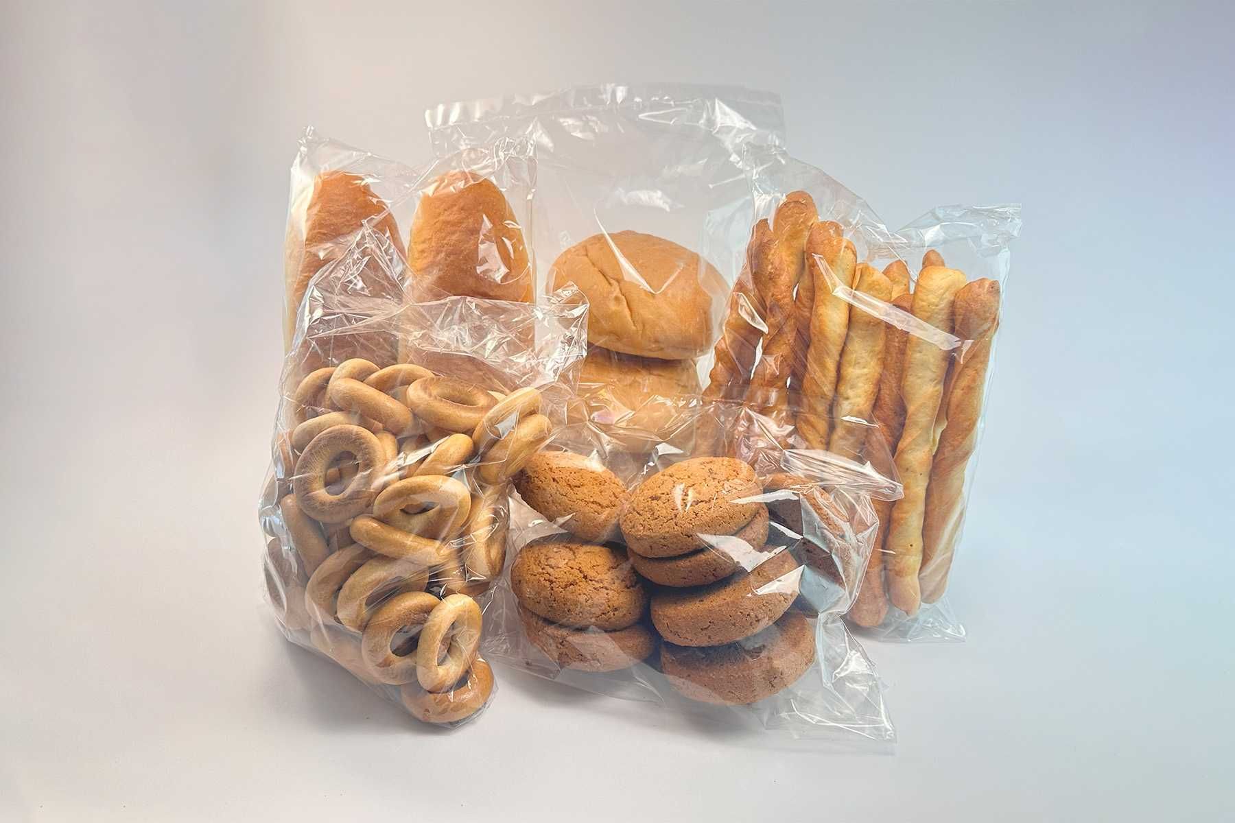 Пакети прозорі 16,5х25 для хлібців, пиріжків, бубликів та ін.