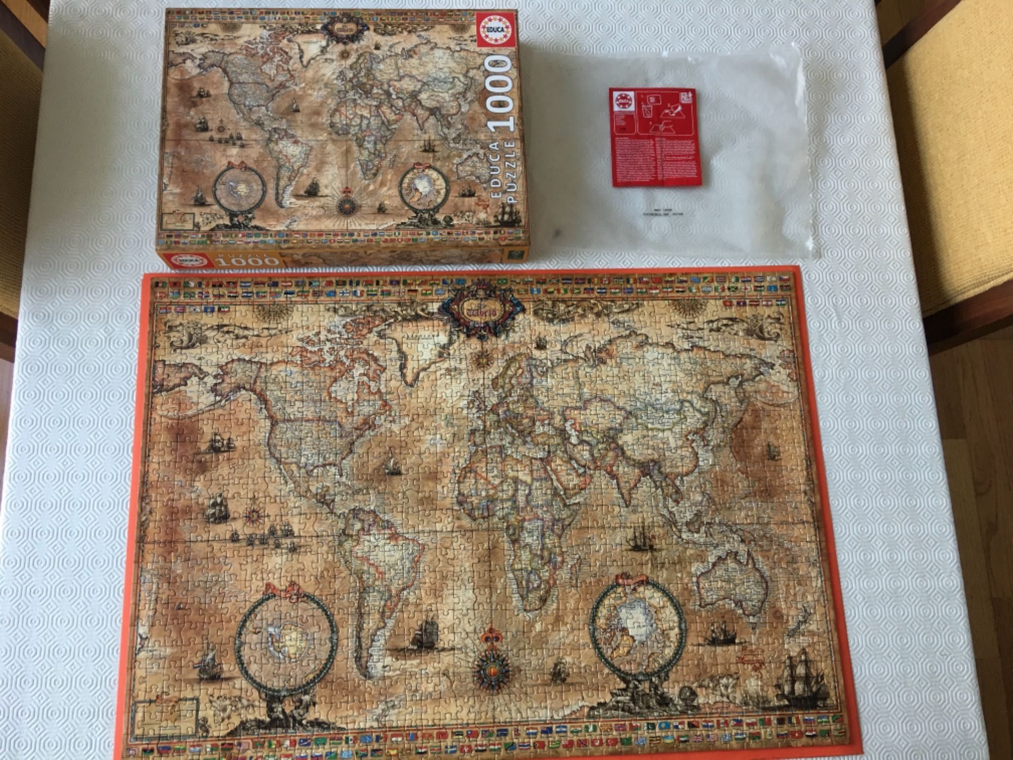 Puzzle EDUCA 1000 Mapa Mundo