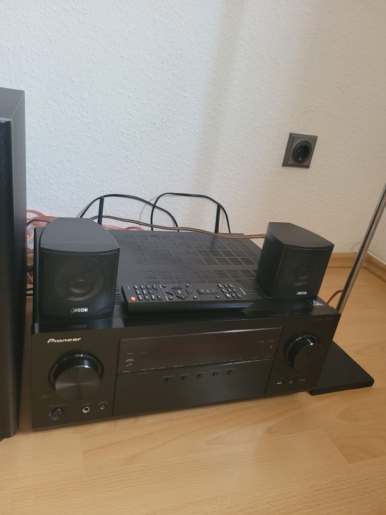 Pioneer VSX1131 + Canton CX65, subwoofer,  centralny i 4 satelitki