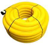 Rura Falista Drenarska Perforowana PVC Fi 100 -50m Wąż Drenarski 100