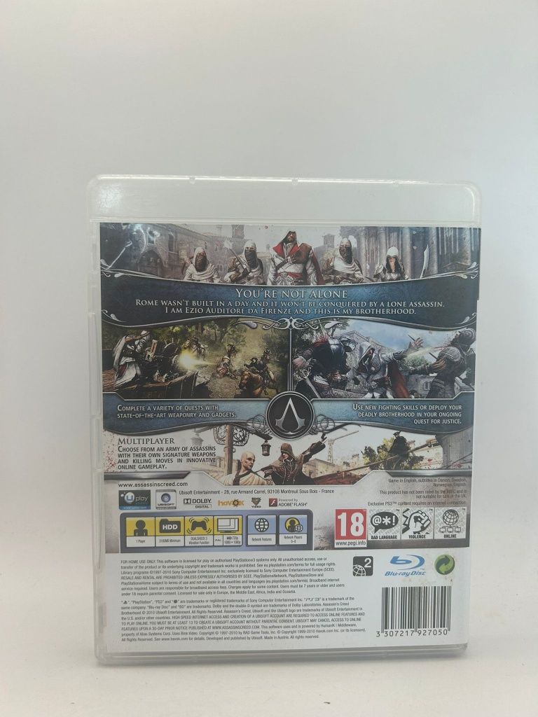 Assassins Creed Brotherhood 3xA Ps3 nr 5927