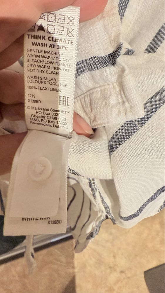 Сорочка льон Marks Spencer