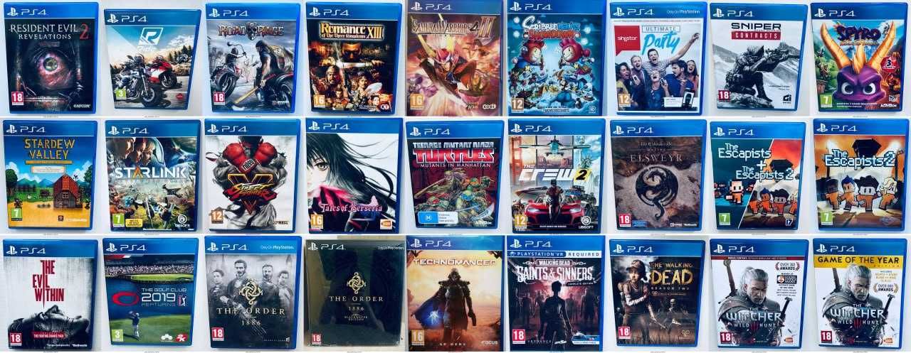 Диски Sony PlayStation 4
