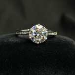 Каблучки з муассанітами 3 ct