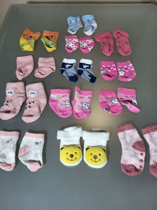 Skarpetki Niemowlęce 13 Par Antypoślizgowe 0-9 mc