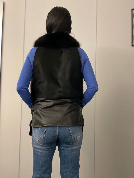 меховая жилетка miu miu оригинал S