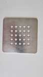 Ralo para base de duche quadrado, inox, novo