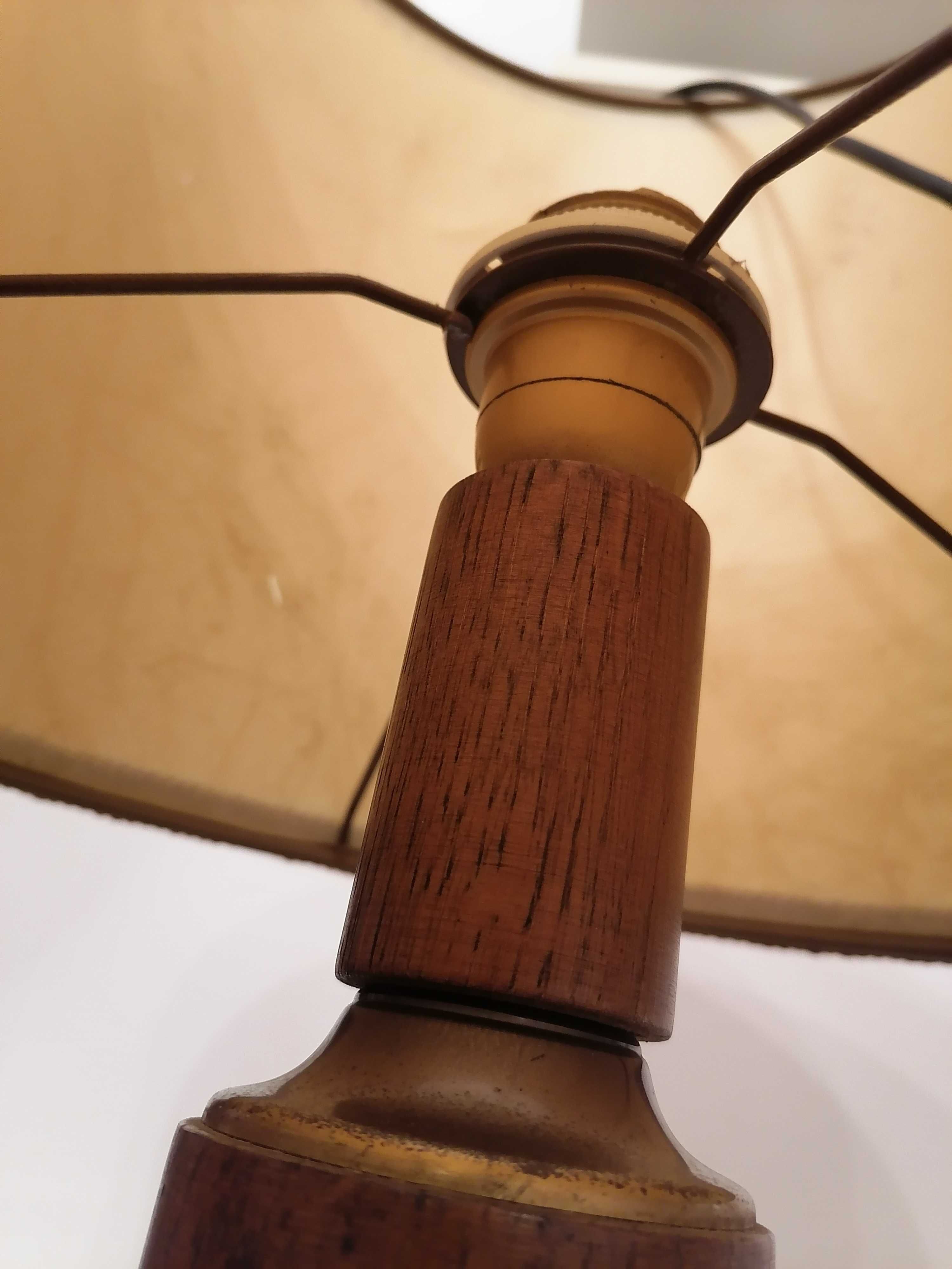 Stara Lampa dębowa Tamde stolowa gabinetowa biurkowa