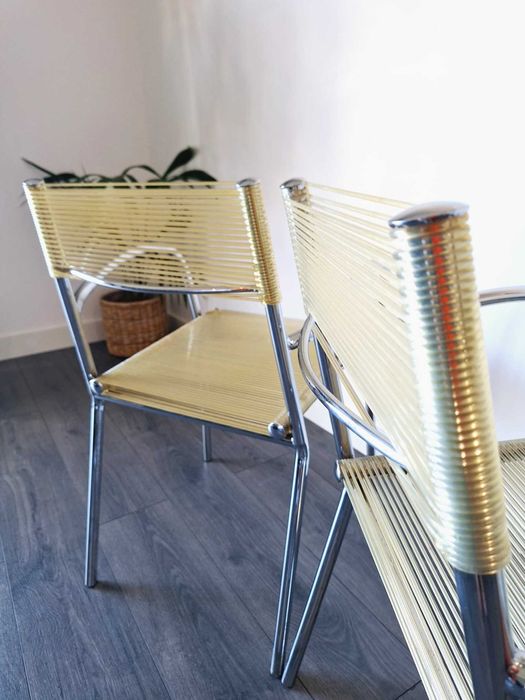 Cadeiras de braços "Spaghetti" 70/80s.  Vintage Armchairs