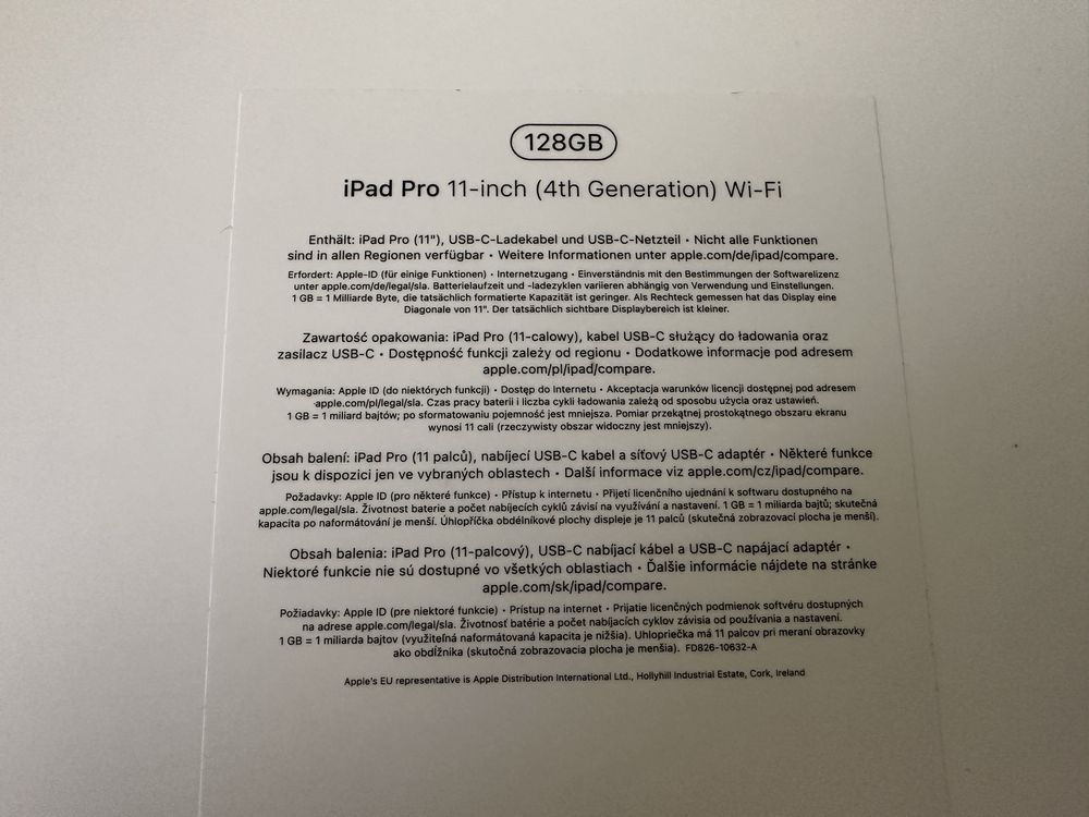 iPad Pro 11 4gen 128GB A2759 WiFi