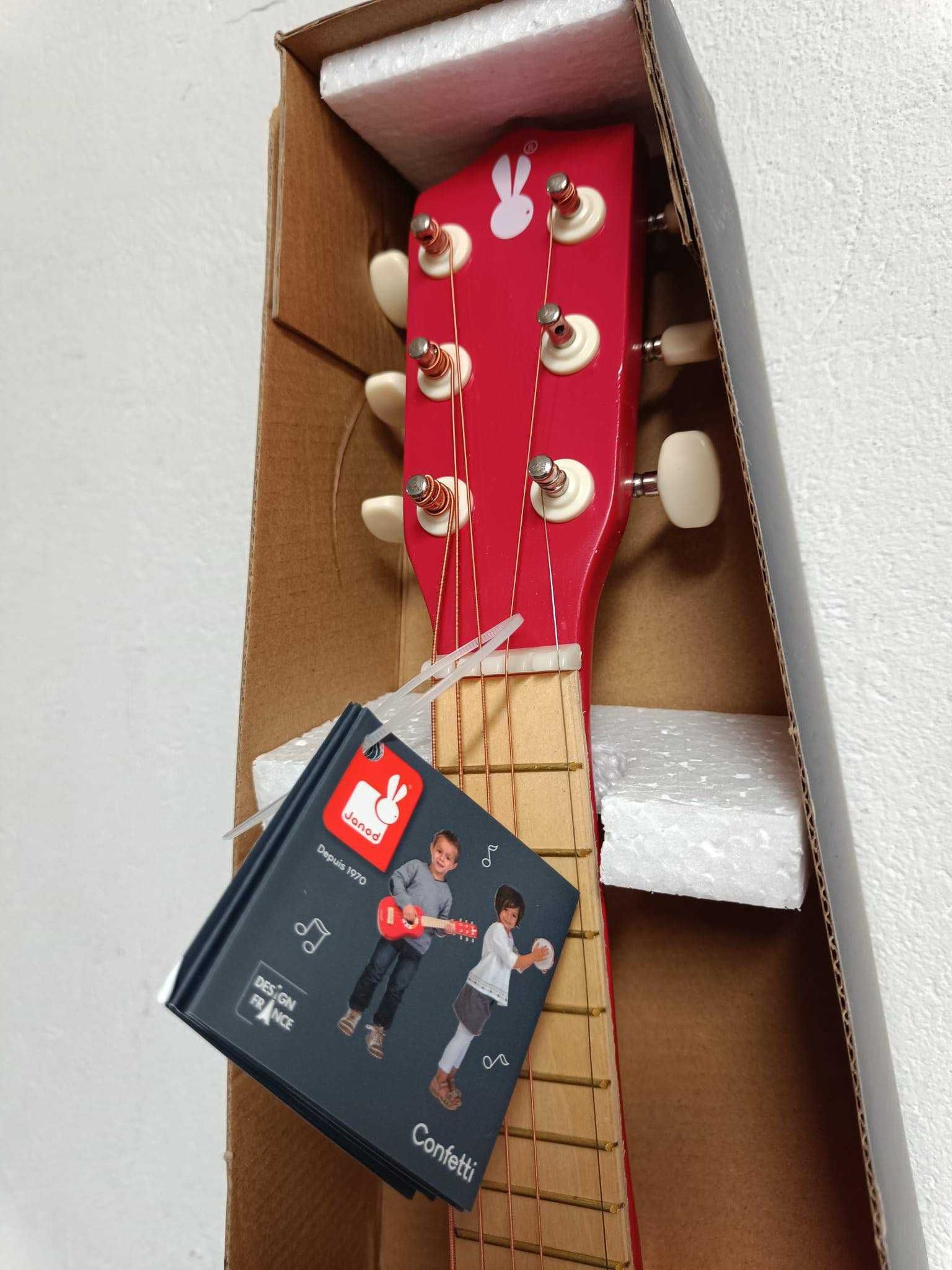 Gitara dla dziecka Janod czerwona