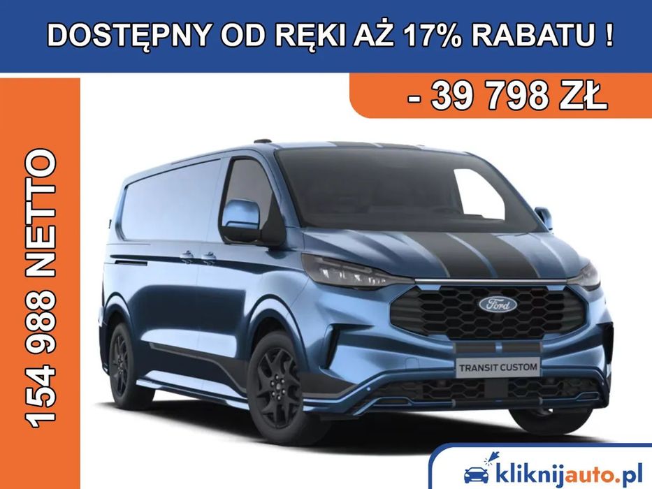 Ford Transit Custom  | Van Sport | 320 L2 (L2/H1) | Automat | FWD | 170KM