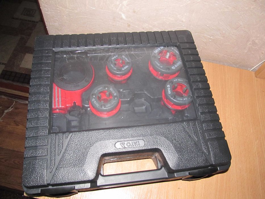 Набор плашек трубных клуппов для нарезки резьбы YATO