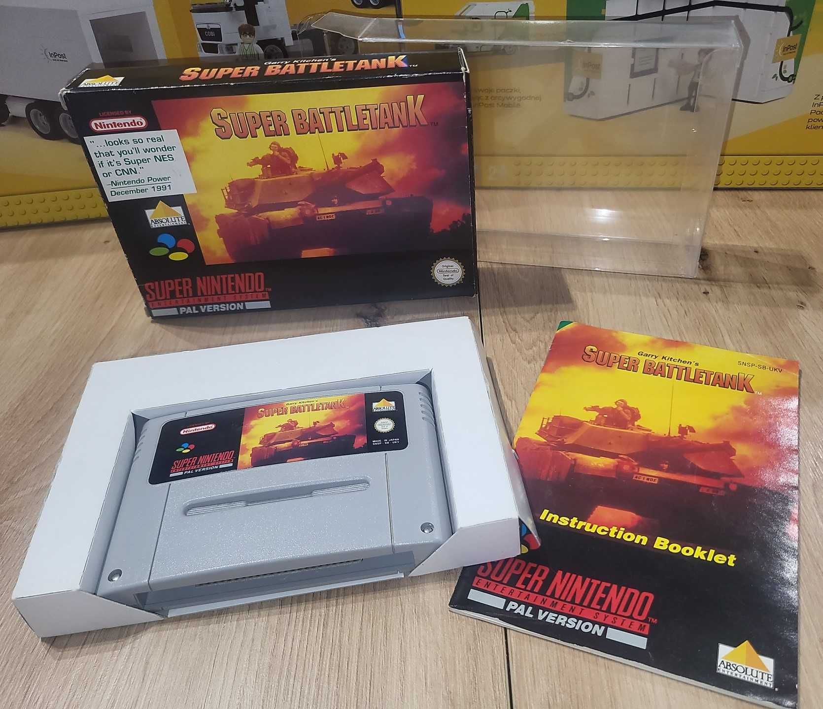 Gra Super Battletank NINTENDO SNES - DB+ stan CIB Komplet +Protektor