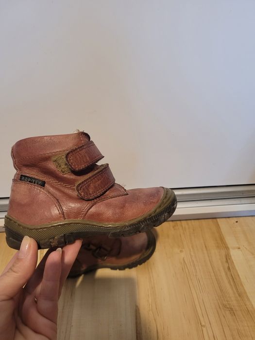 Skórzane trzewiki zimowe dziecięce