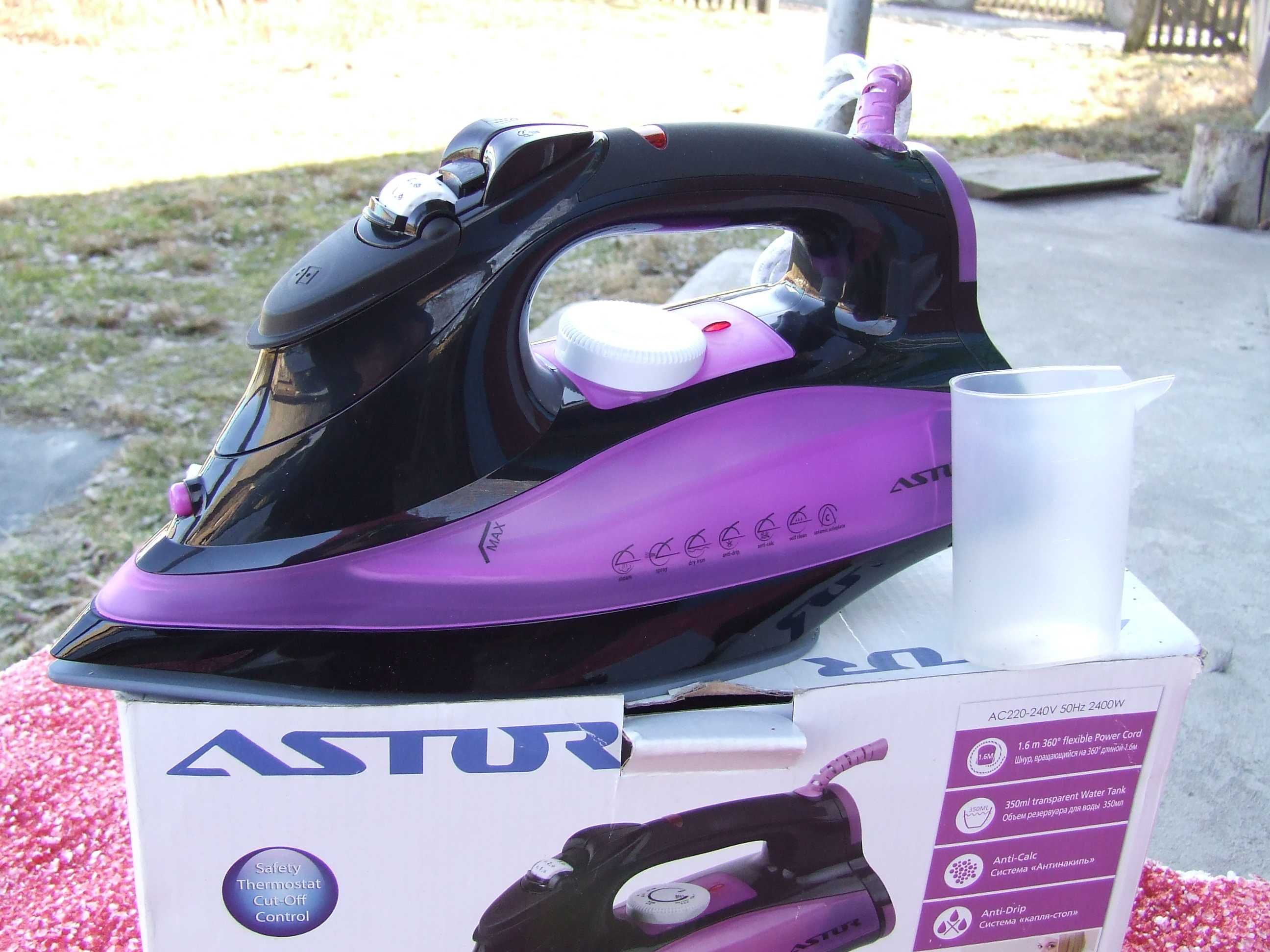 Утюг Astor SG-1708/отпариватель/подошва из  керамики/электричес./2400W