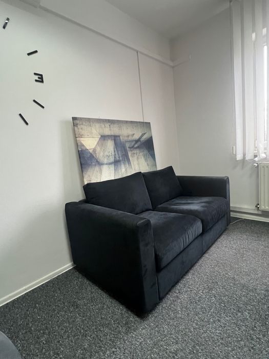 dwuosobowa sofa IKEA Vimle w kolorze antracytowym Hillared