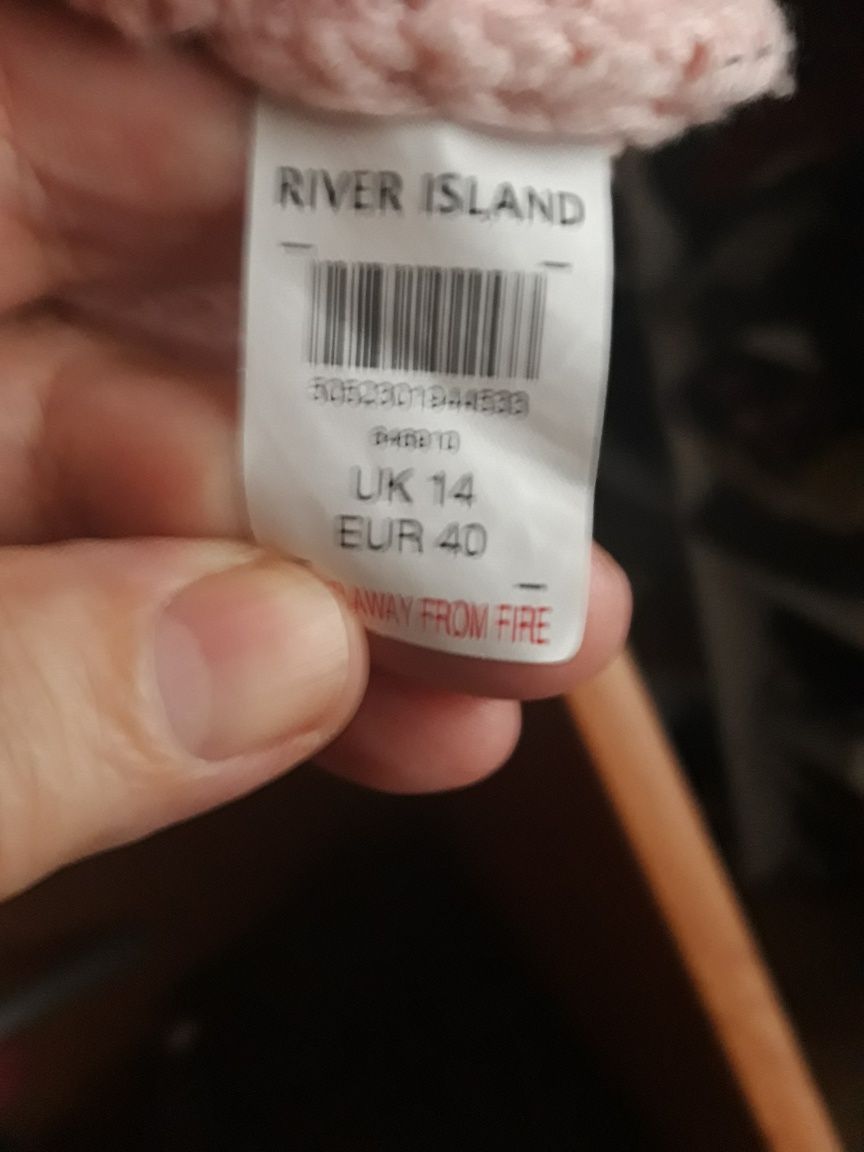 Dłuższy sweter oversize rozmiar 42/44/46/48/50  4XL  River Island