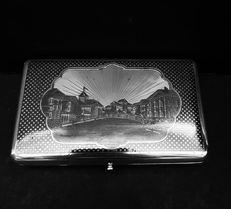 Caixa prata Rússia Imperial Séc. XIX. Contraste 1864