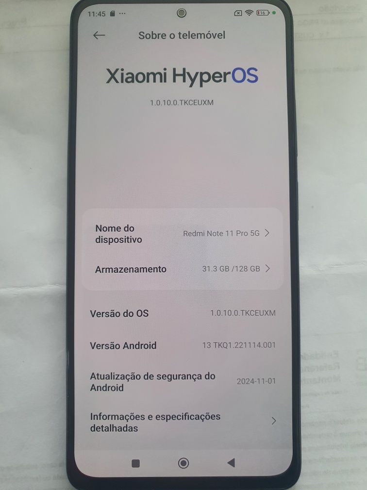 Xiaomi redmi note 11 pro 5G