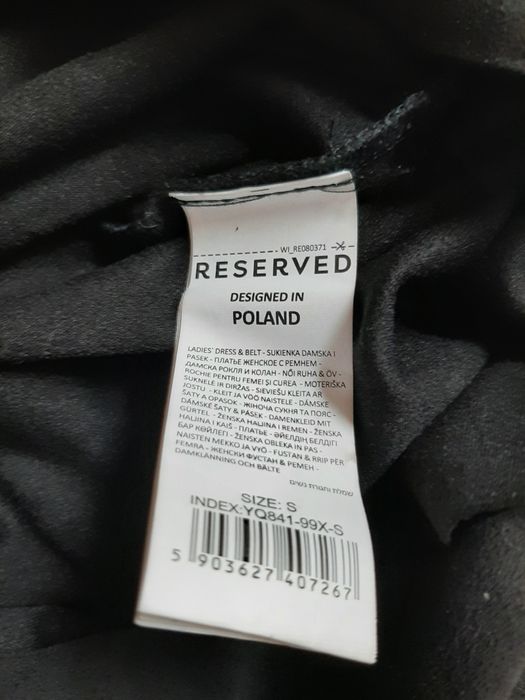 Reserved Zamszowa Sukienka S/M