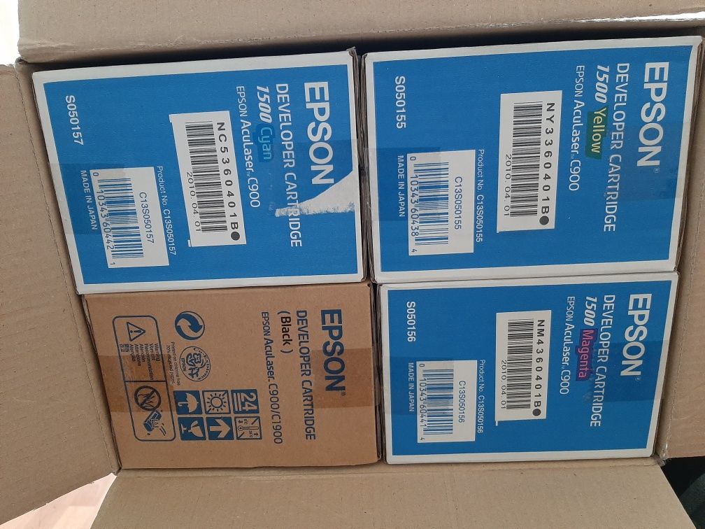 Набір Картриджів з 3 шт Epson aculaser c900/1900 оригинал black