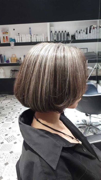 Прическа каре, стрижка и укладка Днепр, коррекция и окрашивание бровей