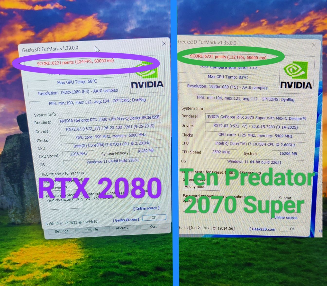 Laptop Predator Triton 500 - 2070 super, i7 10750h, 1tb, G-sync