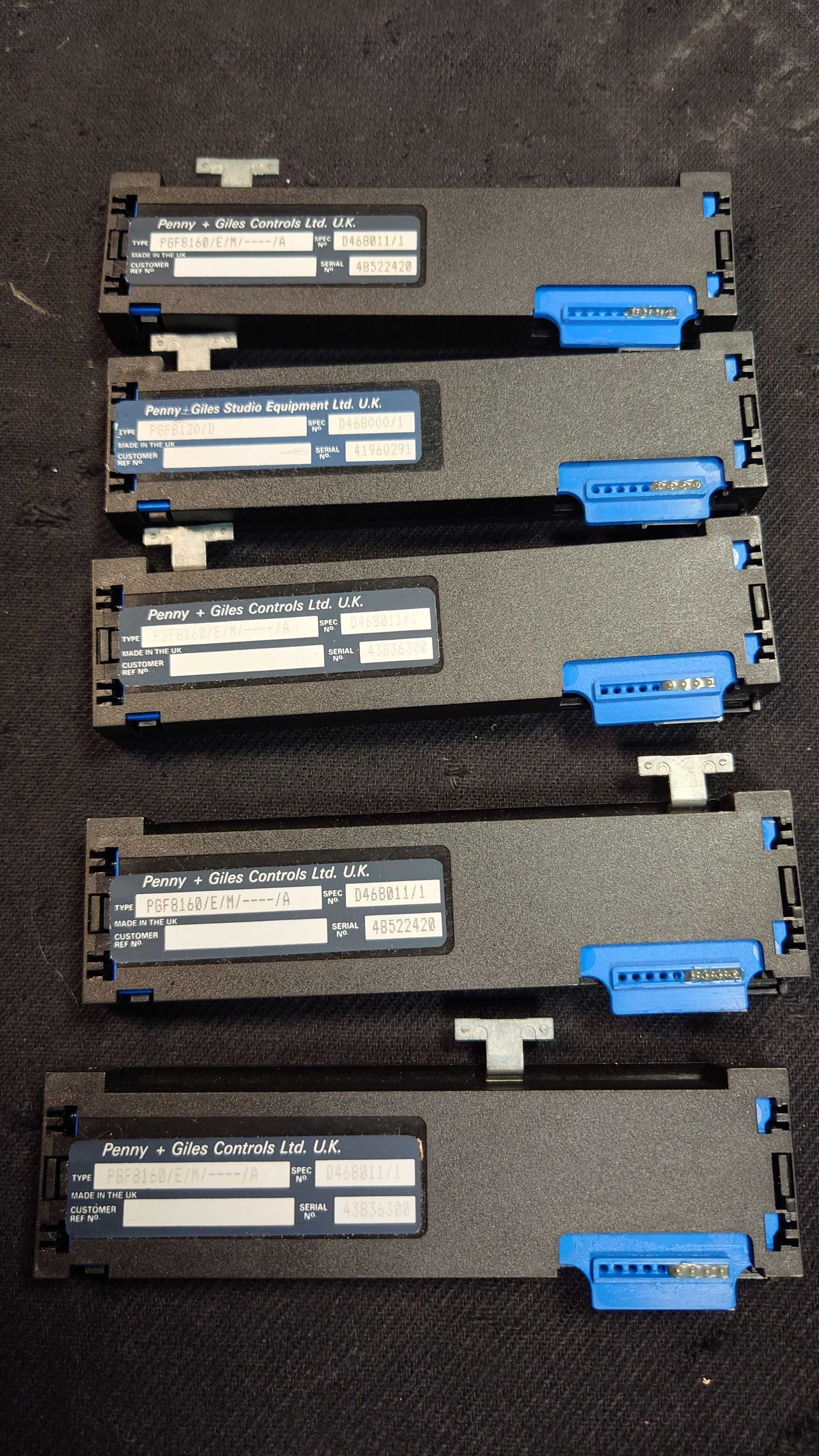 Faders Penny and Giles P&G PGF 8160 e 8120