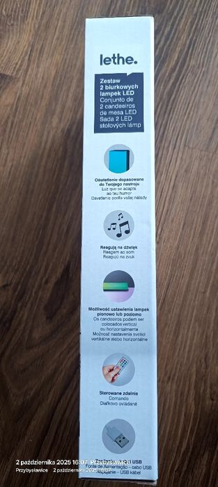 Zestaw 2 lampek biurkowych LED nowy