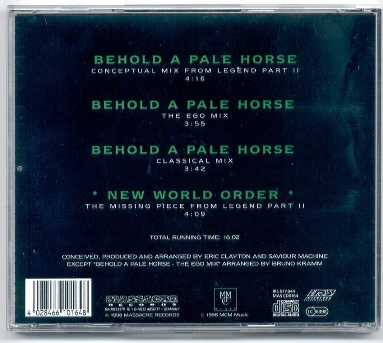 Saviour Machine - Behold A Pale Horse (фирм. CD, EP)