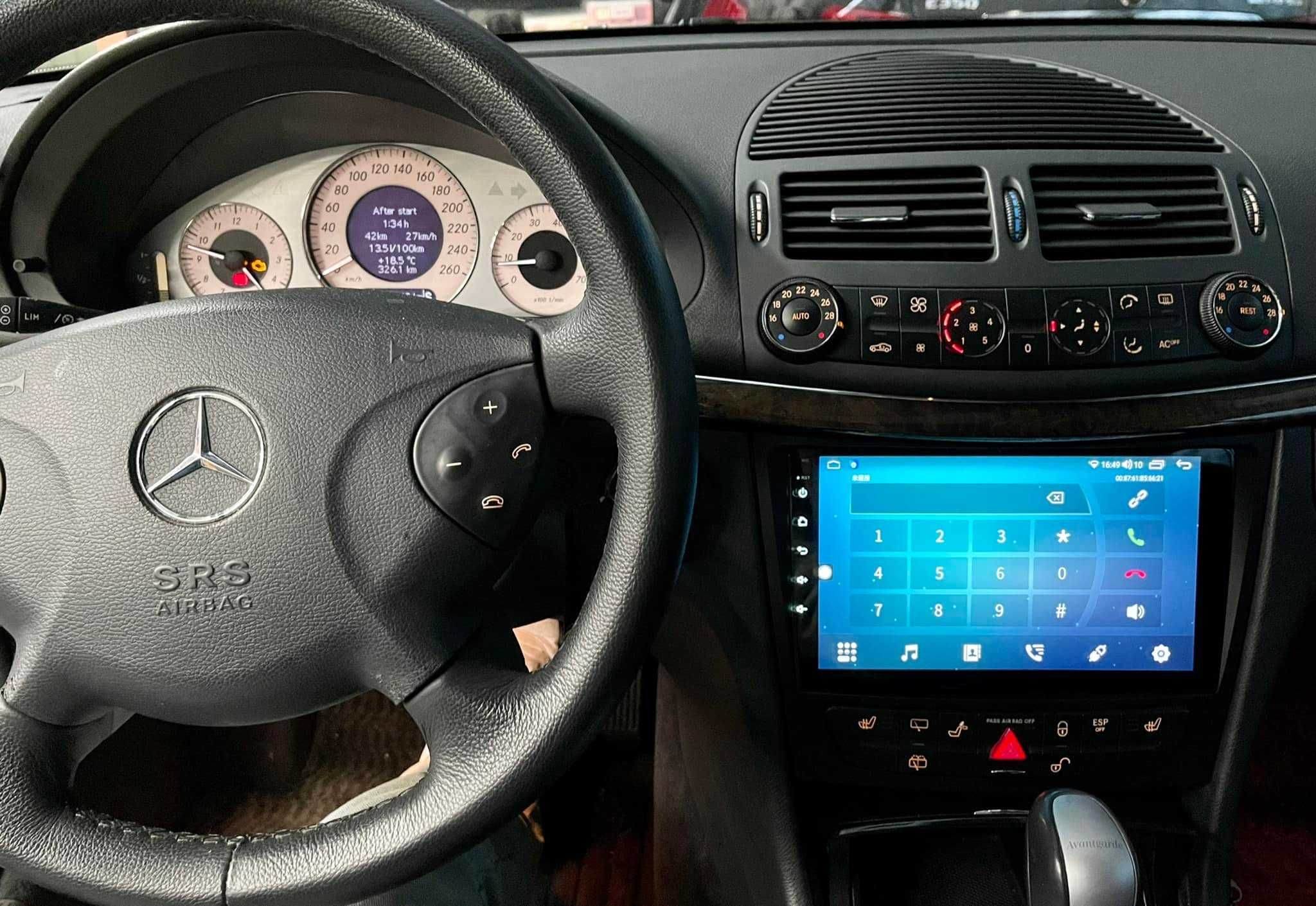 (NOVO) Rádio 2DIN 9" [4+32GB]• Mercedes Classe E (E220) • Android W211