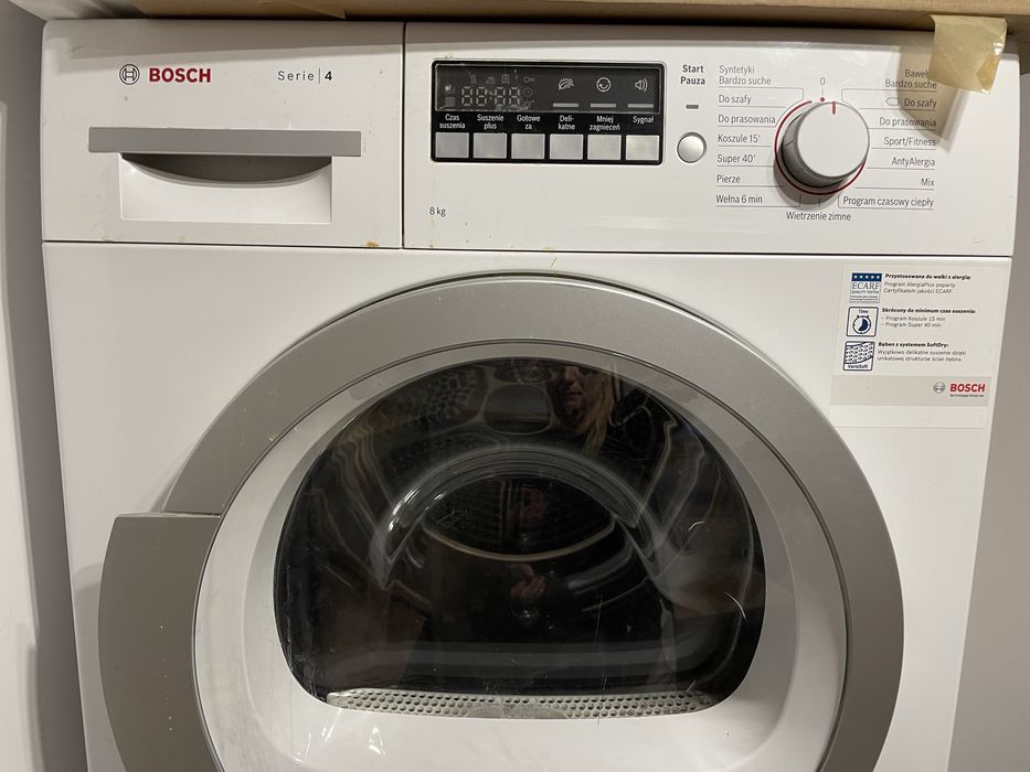 Suszarka Bosch Serie 4 8 kg – sprawna, ale wymaga serwisu