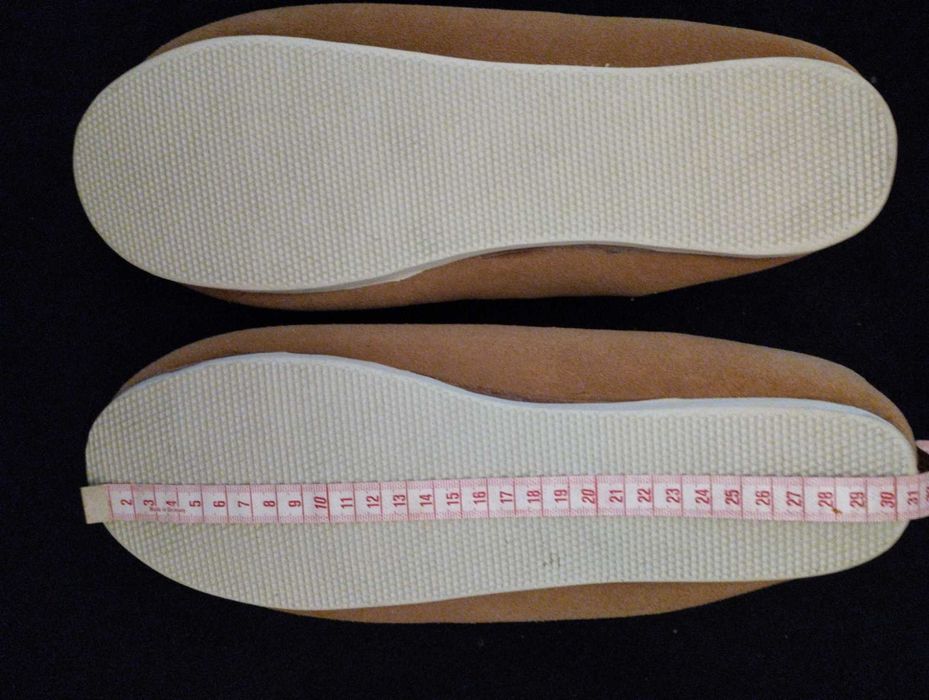 Kapcie bambosze. Bambosze ocieplane kapcie Długość wkładki 30 cm