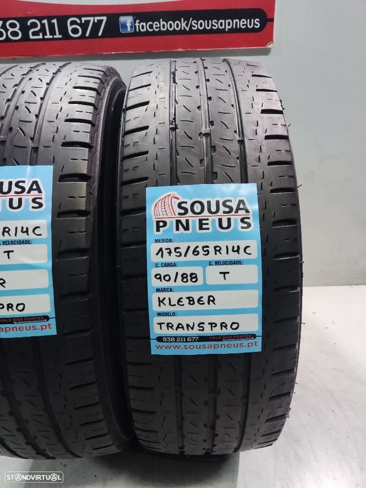 2 pneus semi novos 175-65r14c kleber - oferta dos portes 75 EUROS