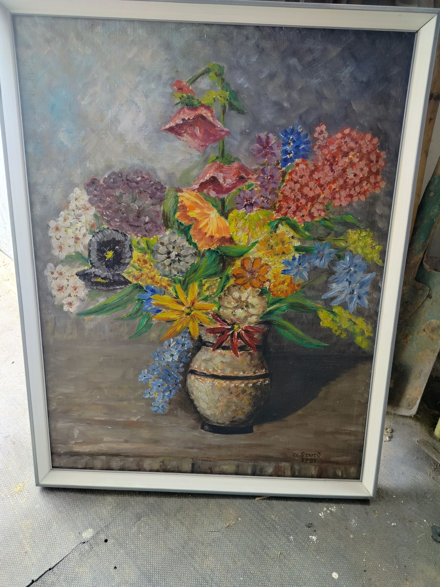 Obraz malowany 40x60 Cz.Szwed rok 1981