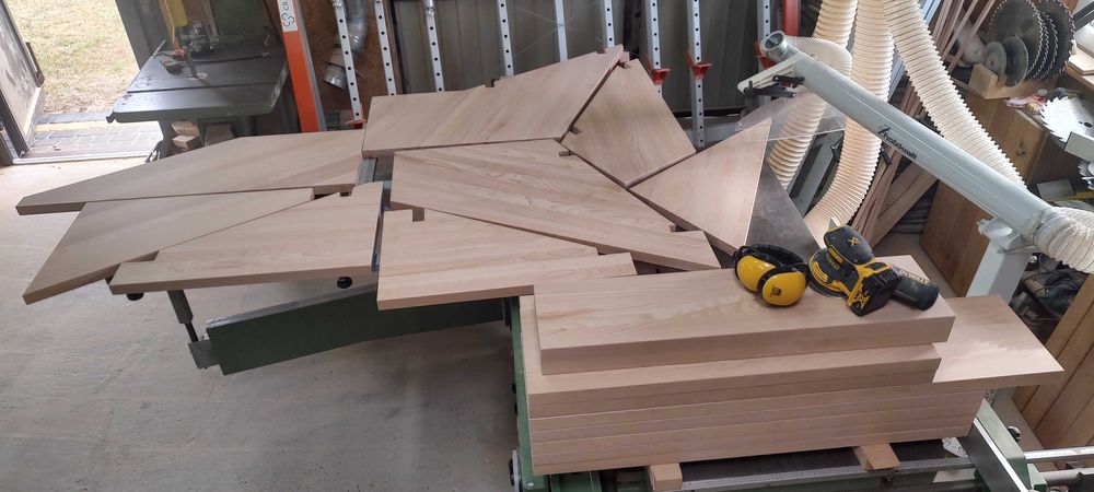 Stopnie grubość 80-90mm. Pełne drewno