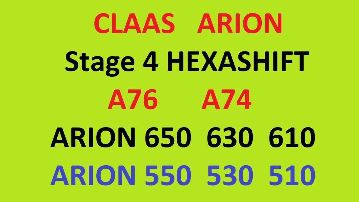 Claas ARION 650_630_610_550_530_510 HEXASHIFT CIS Instrukcja Obsługi
