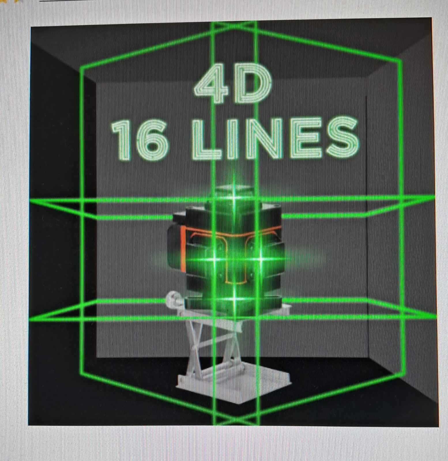 4D 16-линейный лазерный уровень с перекрестной линией
