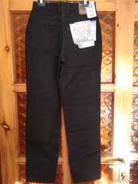 Czarne bawełniane jeansy - unisex.