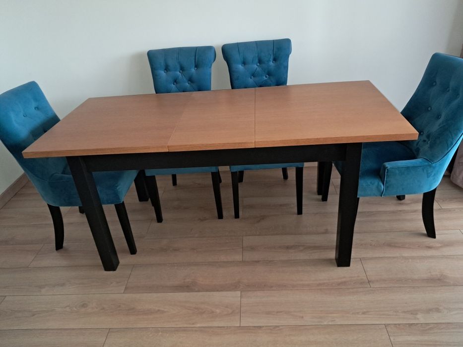 STÓŁ ROZKŁADANY dębowy fornir 140/180x90cm